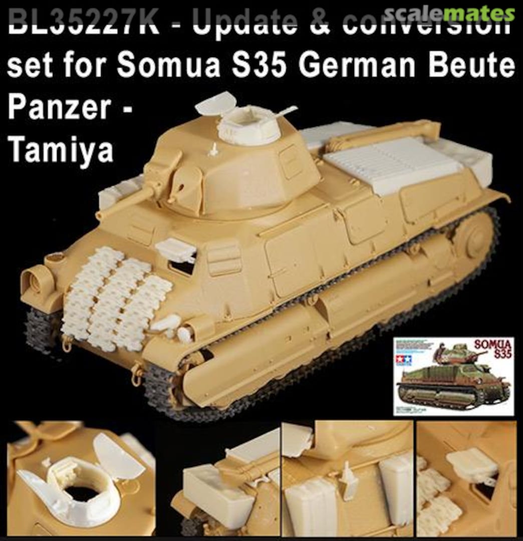 Boxart Update and Conversion Set SOMUA S35 Beutepz. BL35227K Blast Models