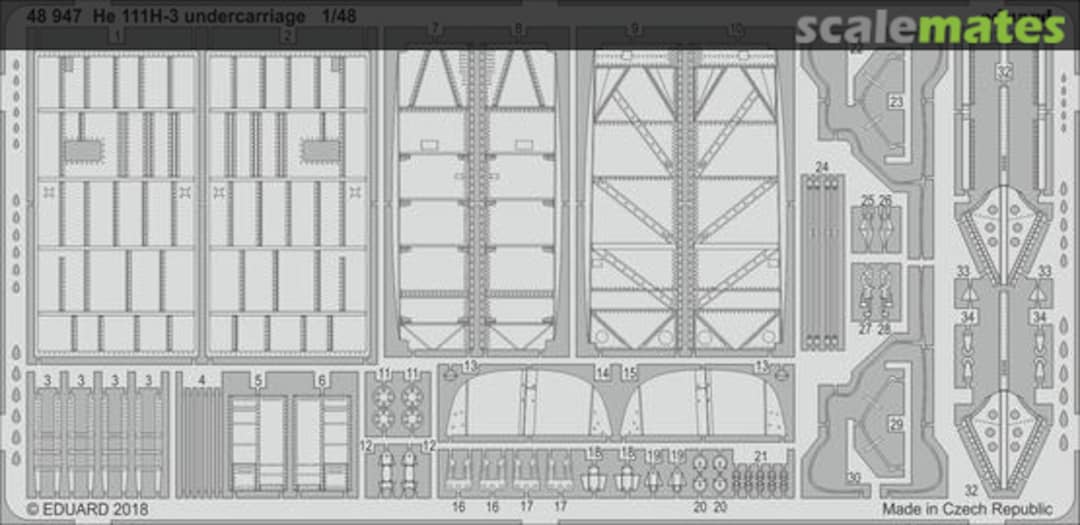 Boxart He 111H-3 undercarriage 48947 Eduard