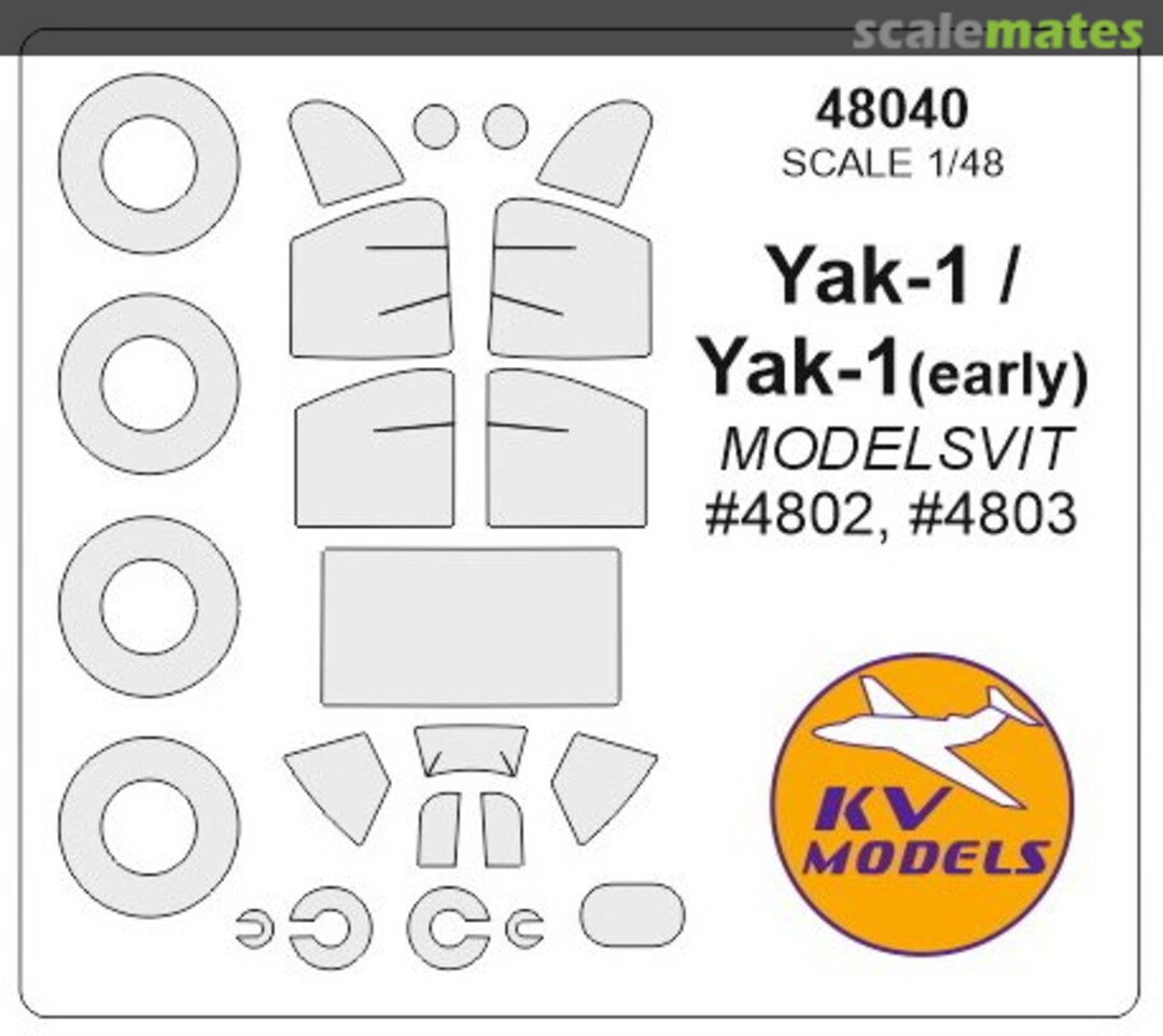 Boxart Yak-1 / Yak-1 (early) - Painting Mask 48040 KV Models