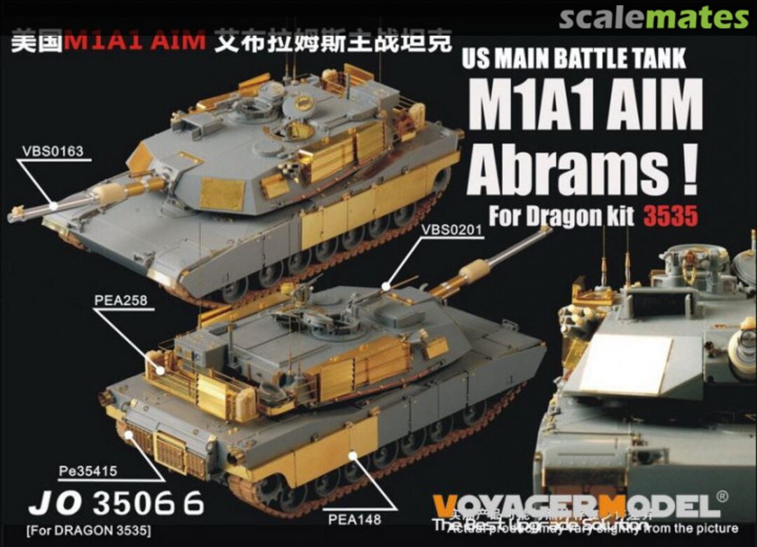 Boxart Modern US Army M1A1 AIM Abrams Basic JO35066 Voyager Model