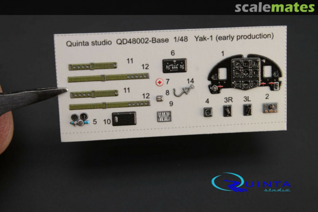 Boxart Yak-1 (Early Production) QD48002-Base Quinta Studio