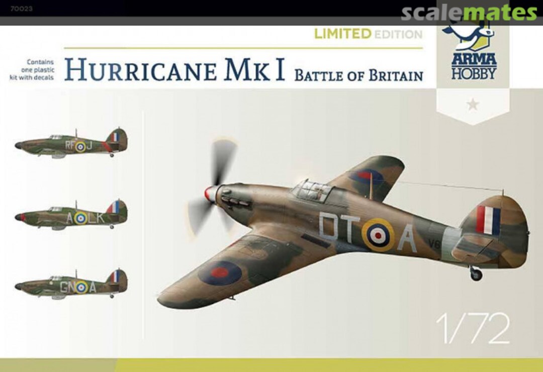 Boxart Hurricane Mk I 70023 Arma Hobby