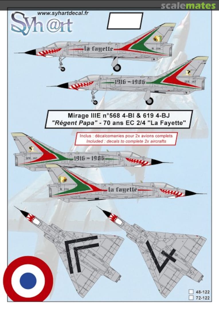 Boxart Dassault Mirage IIIE 48-122 Syhart