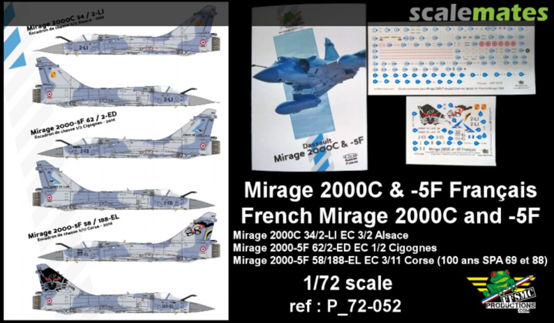 Boxart French Mirage 2000C and -5F P_72-052 FFSMC Productions