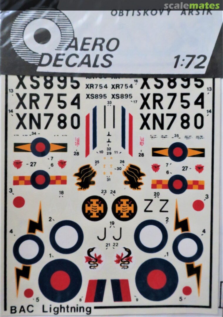 Boxart BAC Lightning 19 Aero Decals