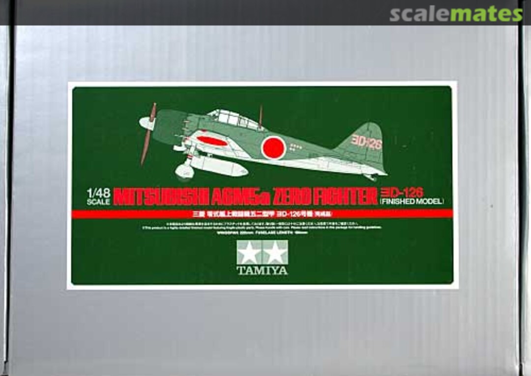 Boxart Mitsubishi A6M5a Zero Fighter ヨD-126 21074 Tamiya