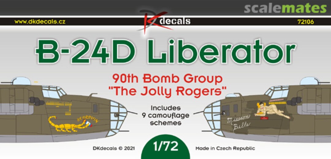 Boxart B-24D Liberator 72106 DK Decals