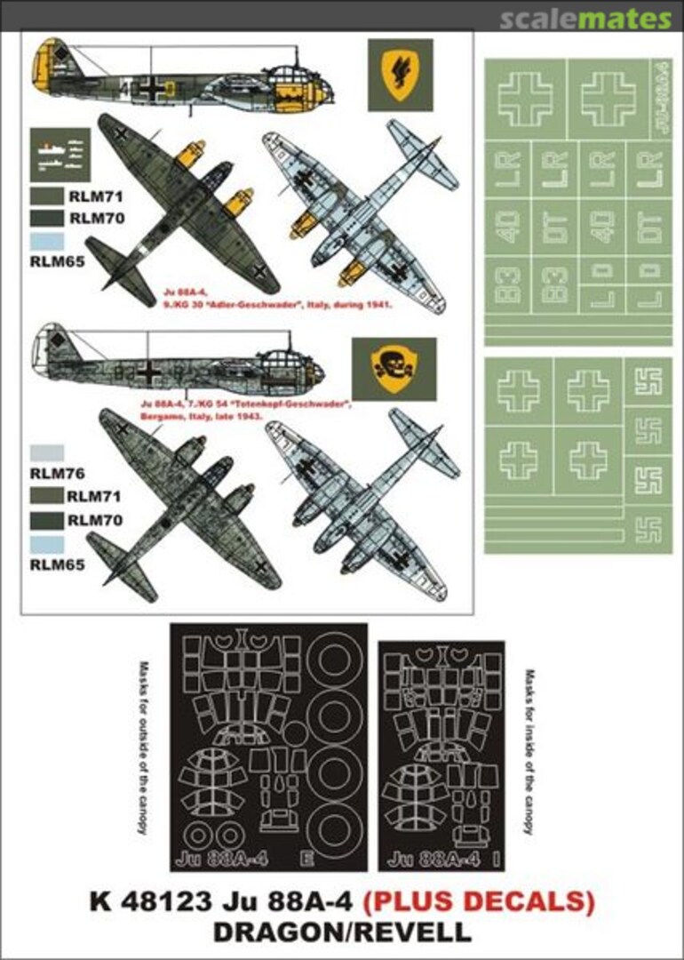 Boxart Junkers Ju 88A-4 K48123 Montex