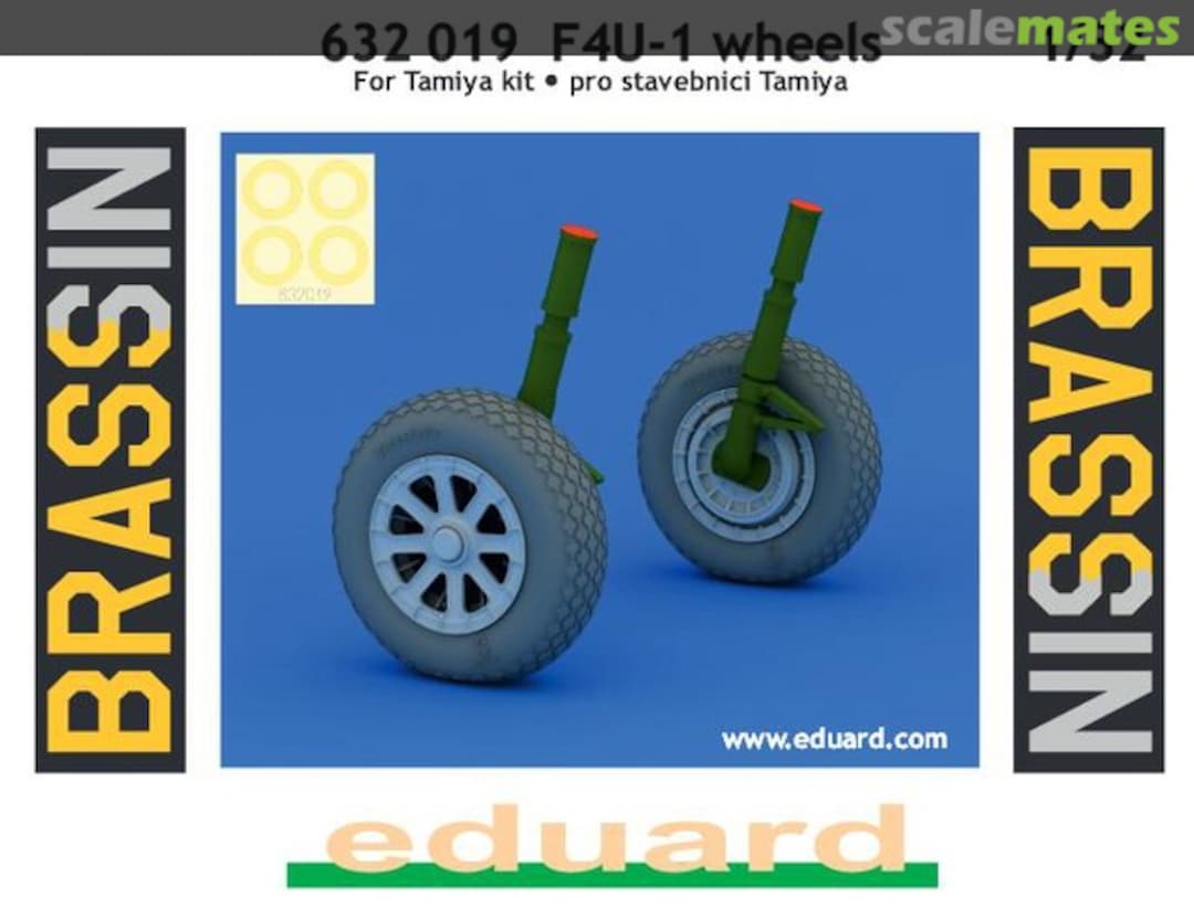 Boxart F4U-1 wheels 632019 Eduard