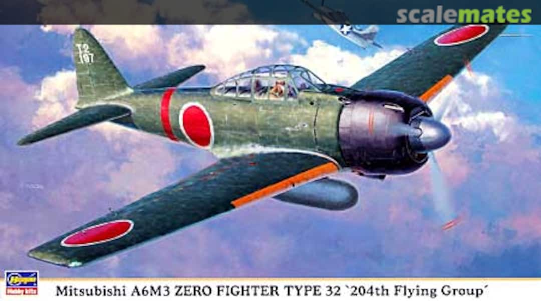 Boxart Mitsubishi A6M3 Zero Fighter Type 32 `204th Flying Group´ 09828 Hasegawa