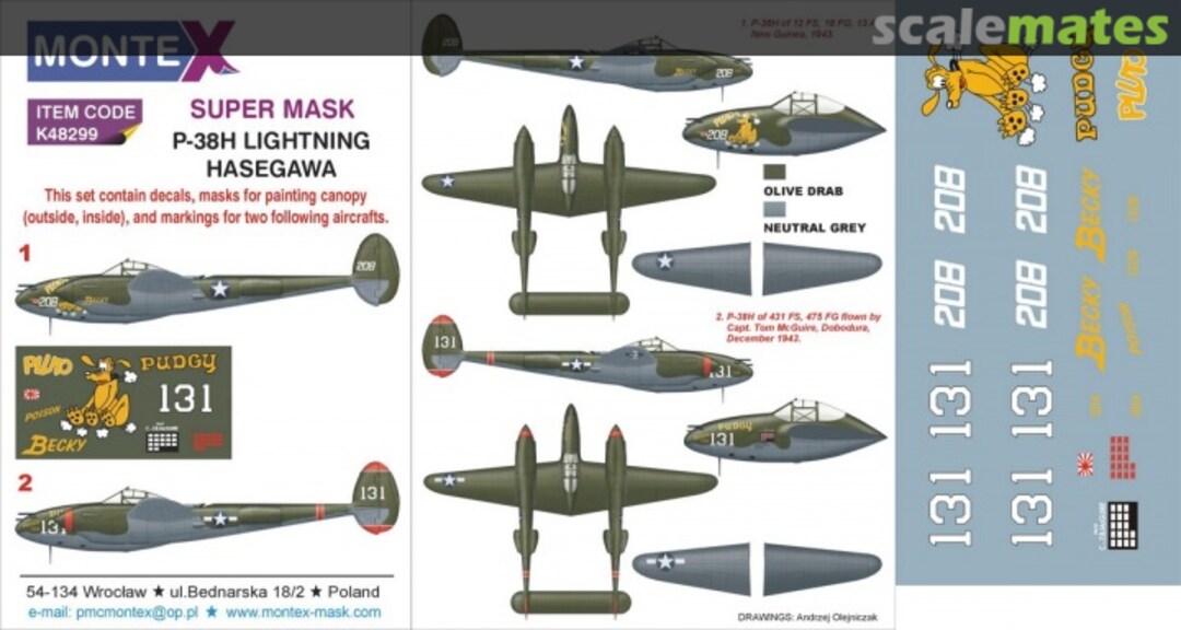 Boxart Lockheed P-38H Lightning K48299 Montex