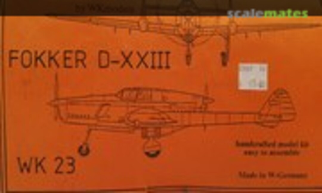 Fokker D-XXIII (WKmodels WK 23)