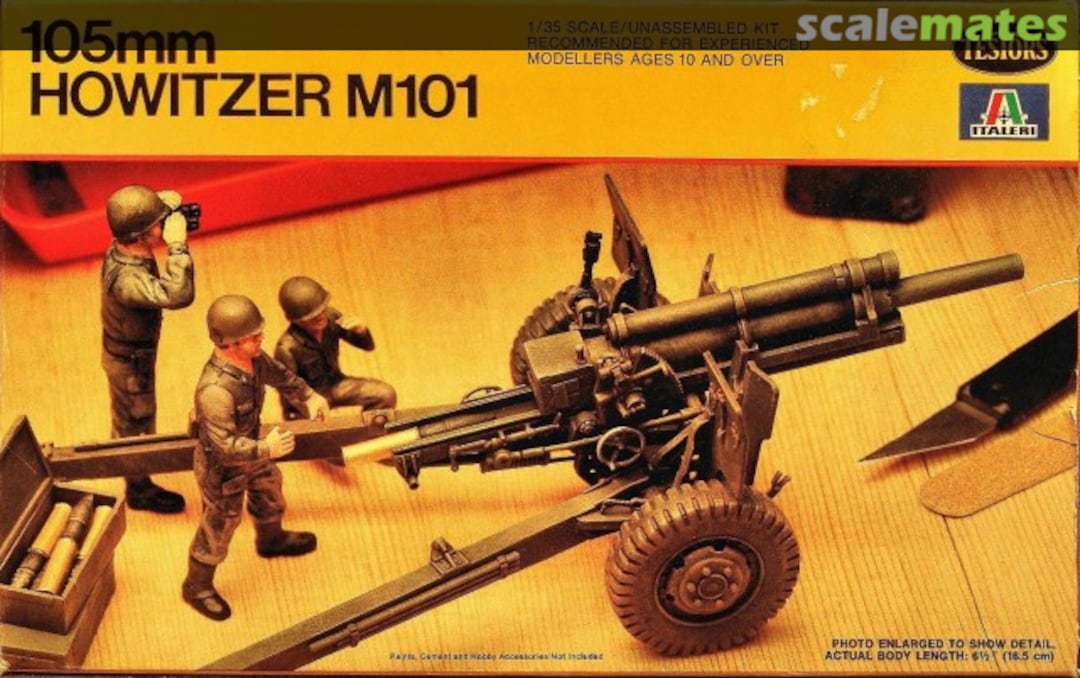 Boxart 105mm Howitzer M101 828 Testors