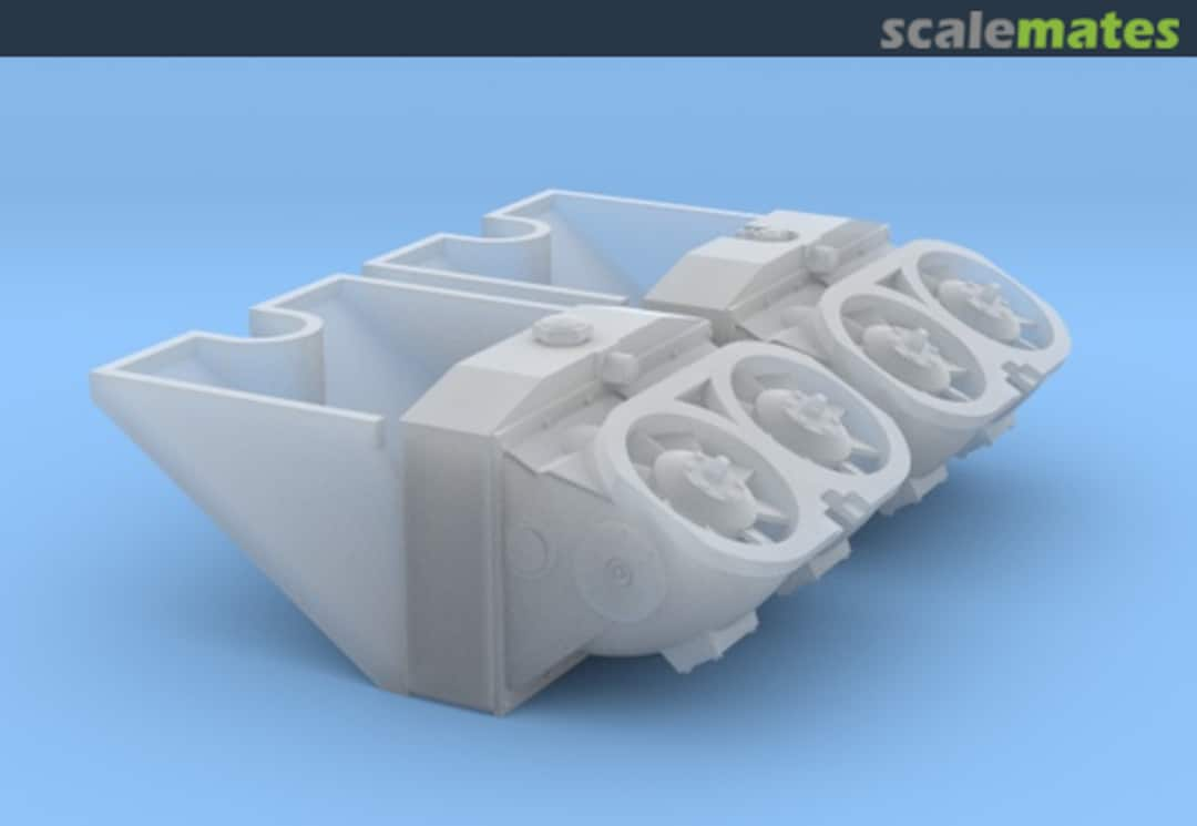 Boxart Tiger I - Radiators, Cooling Fans and Ducts MM16-TigerRadiators Model Monkey