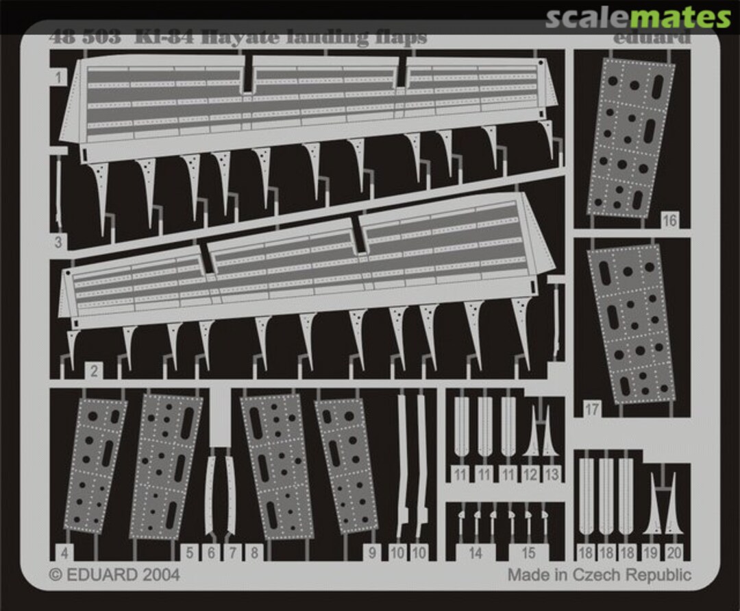 Boxart Ki-84 Hayate landing flaps 48503 Eduard