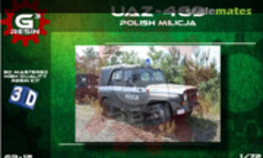 1:72 UAZ-469 Polish Milicja (G3 Resin GR-12)