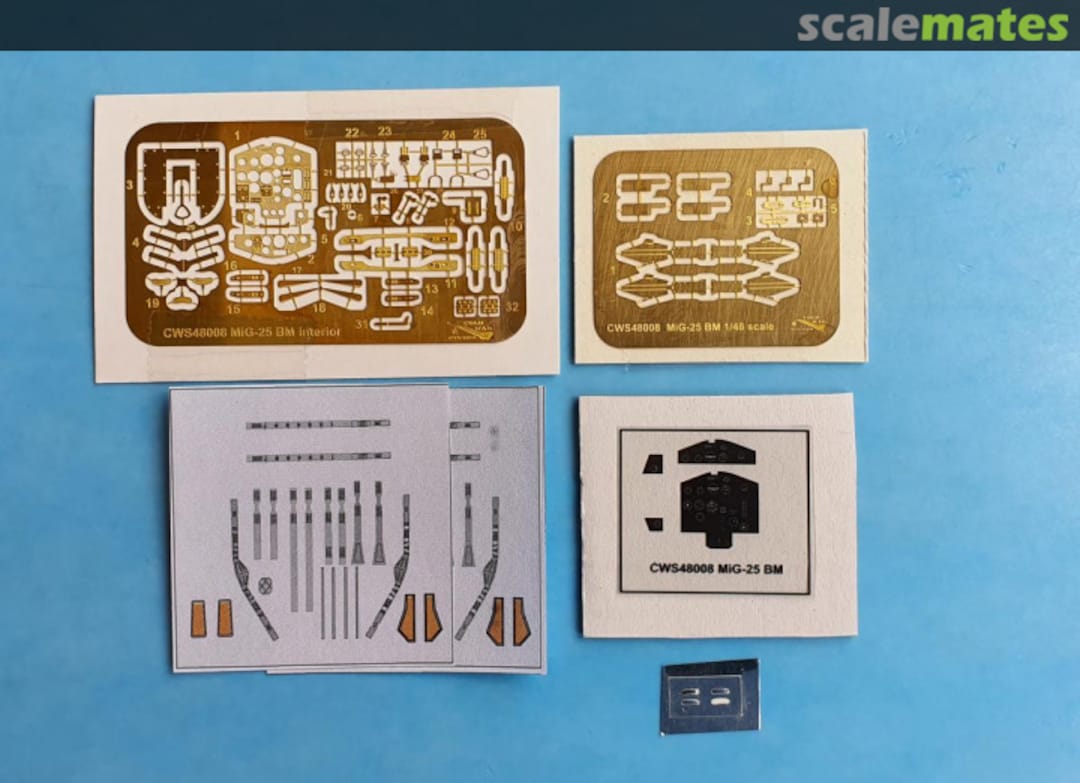 Boxart MiG-25 BM PE Detail set CWSPE48003 Cold War Studio