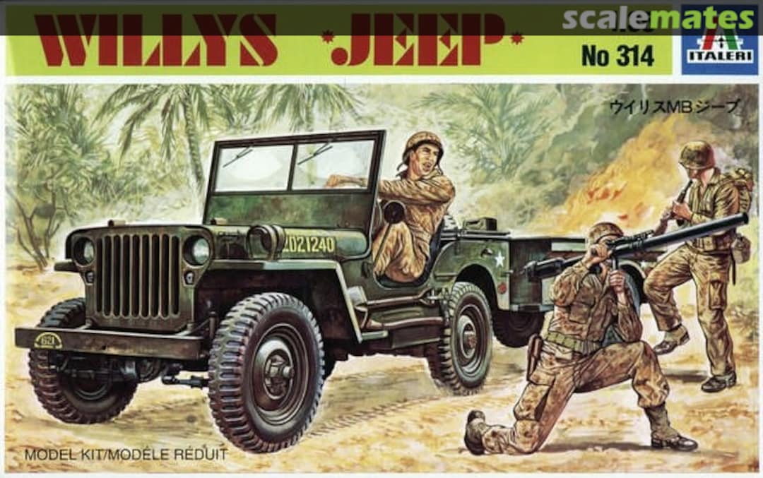 Boxart Willys Jeep 314 Italeri