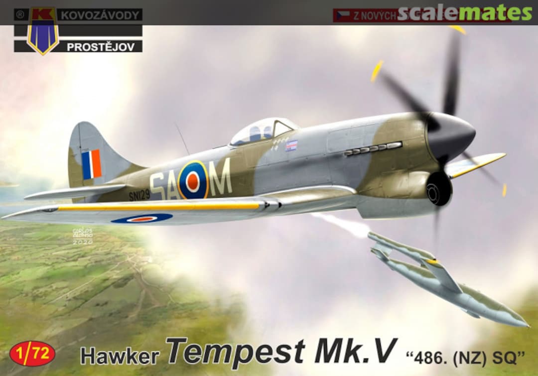 Boxart Hawker Tempest Mk.V KPM0222 Kovozávody Prostějov