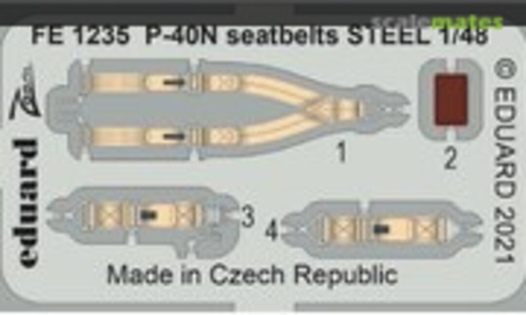 1:48 P-40N seatbelts (Eduard FE1235)