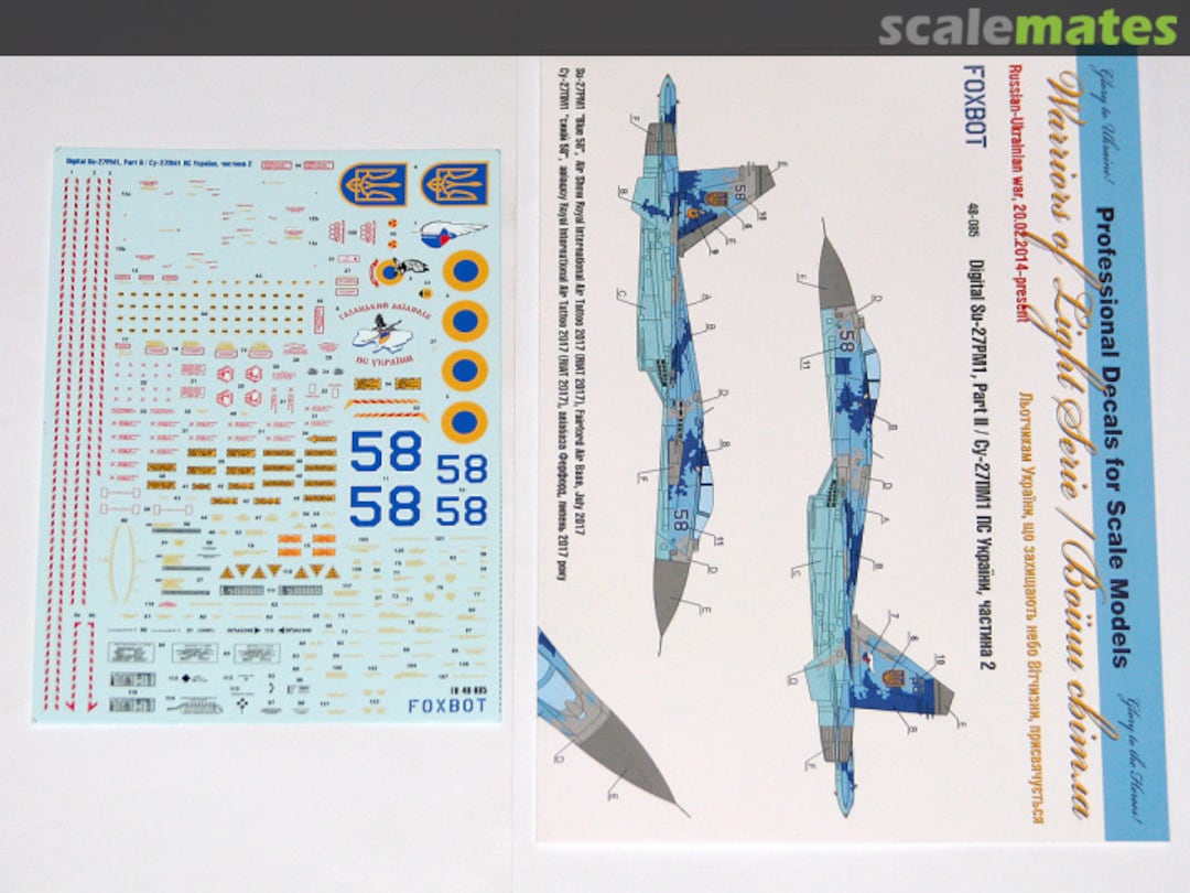 Boxart Digital Su-27P, Part II 48-085 Foxbot