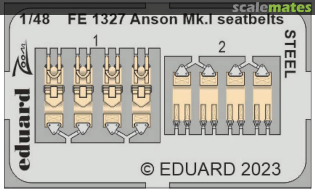 Boxart Anson Mk.I seatbelts FE1327 Eduard