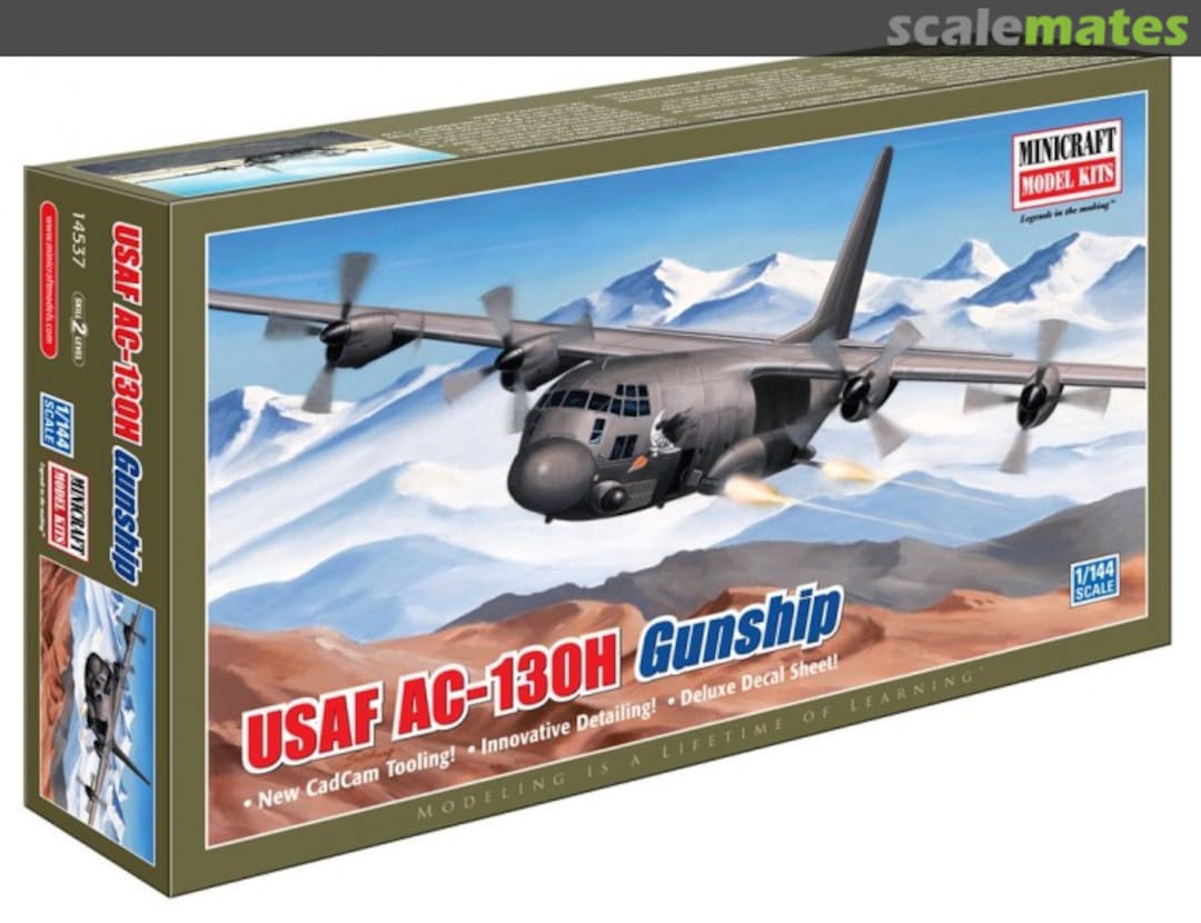 Boxart USAF AC-130H Gunship 14537 Minicraft Model Kits