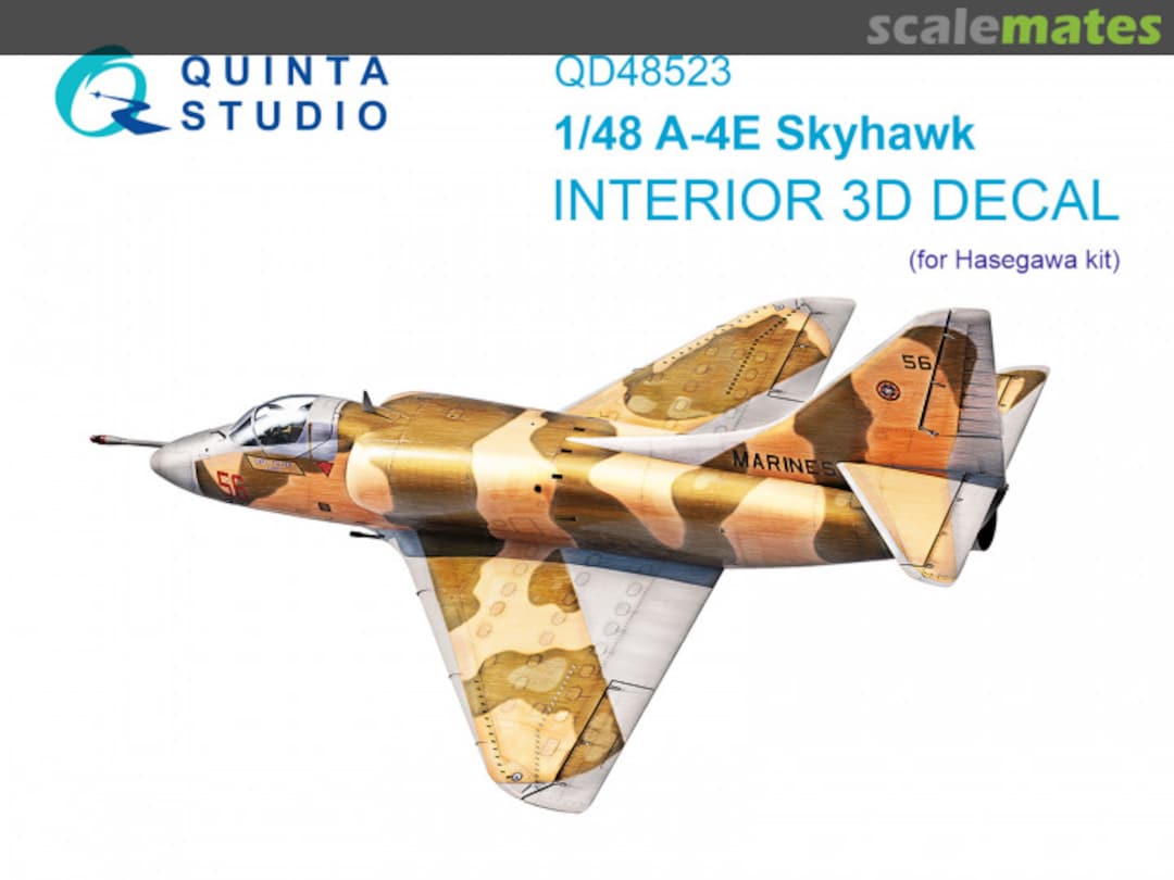 Boxart A-4E Skyhawk interior 3D decals QD48523 Quinta Studio