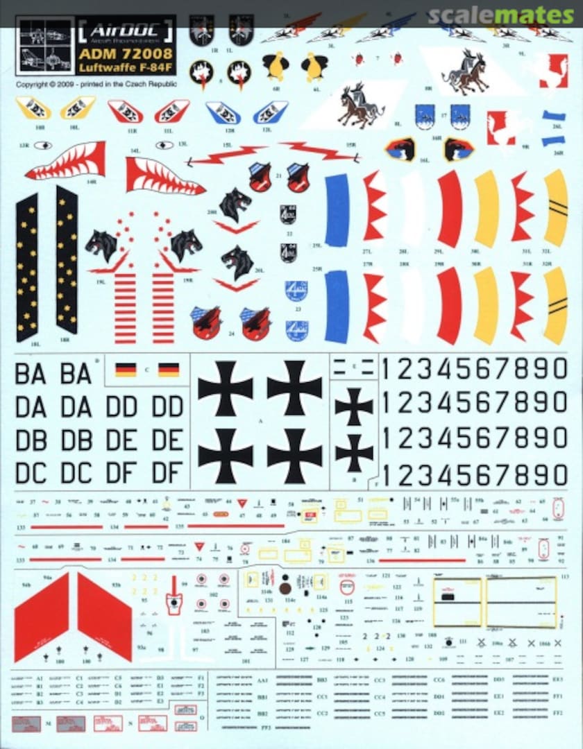 Boxart Luftwaffe F-84F Thunderstreak ADM72008 AirDOC