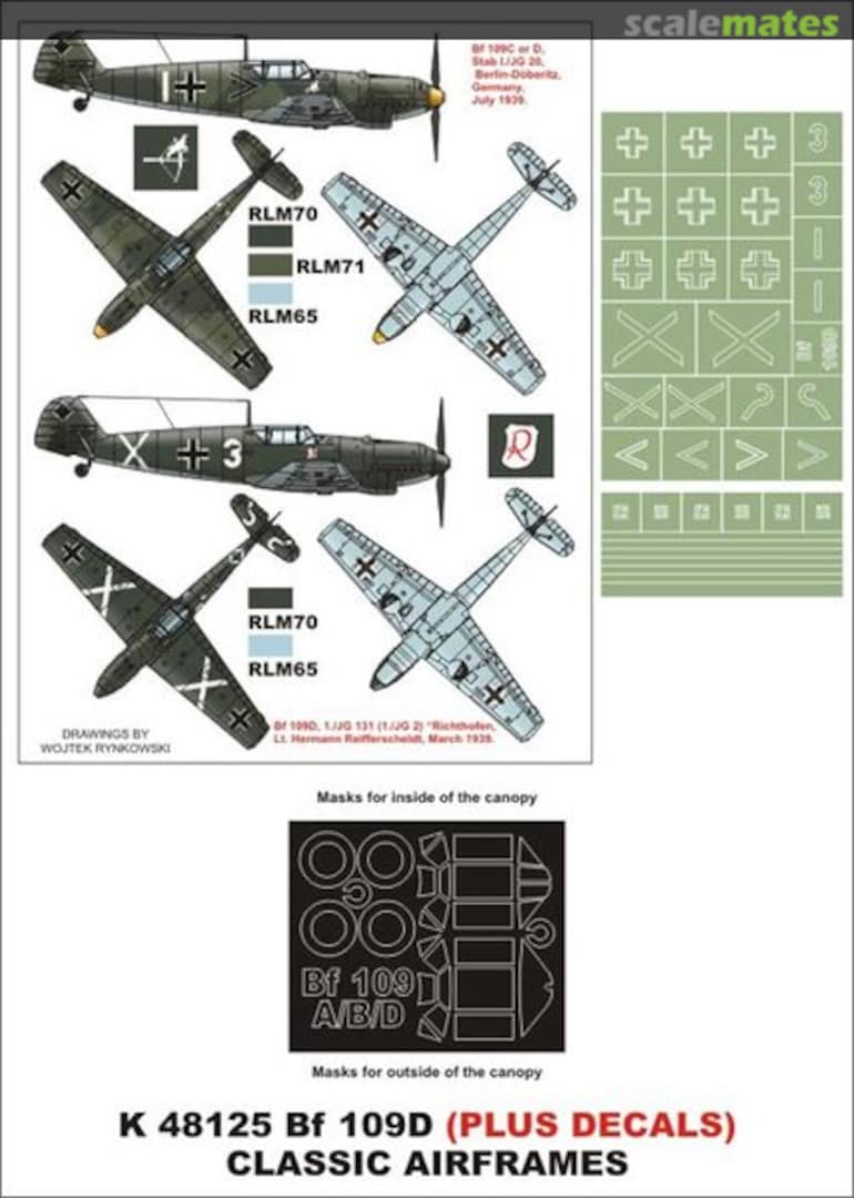 Boxart Bf 109D K48125 Montex