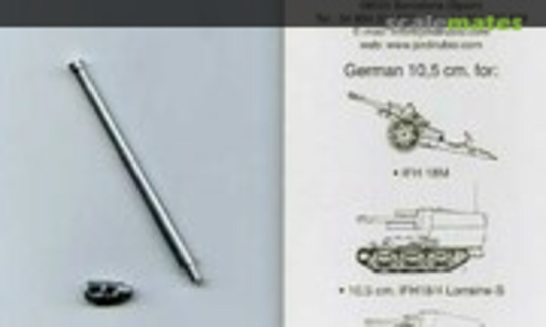 1:35 10,5cm leichte Feldhaubitze 18/18M (le.FH18) Barrel (Jordi Rubio TG-37)