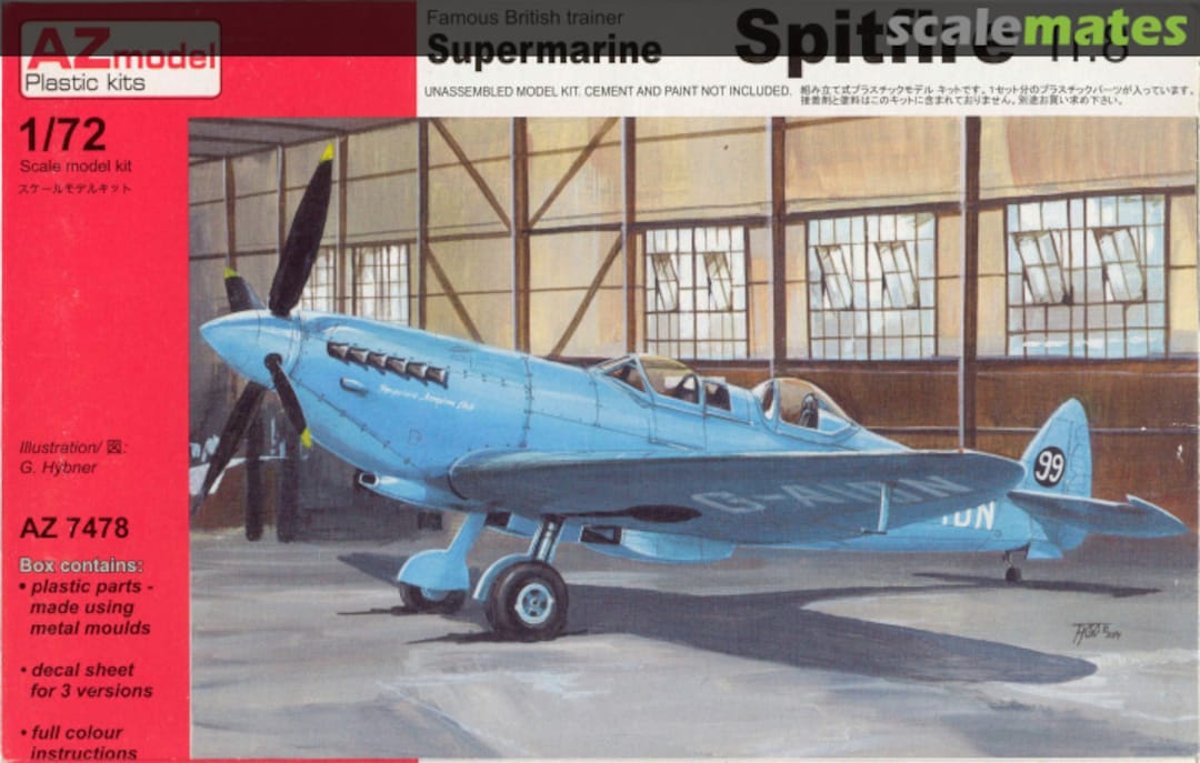 Boxart Supermarine Spitfire Tr.8 AZ7478 AZmodel