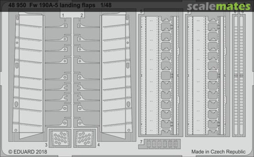 Boxart Fw 190A-5 landing flaps EDUARD 48950 Eduard