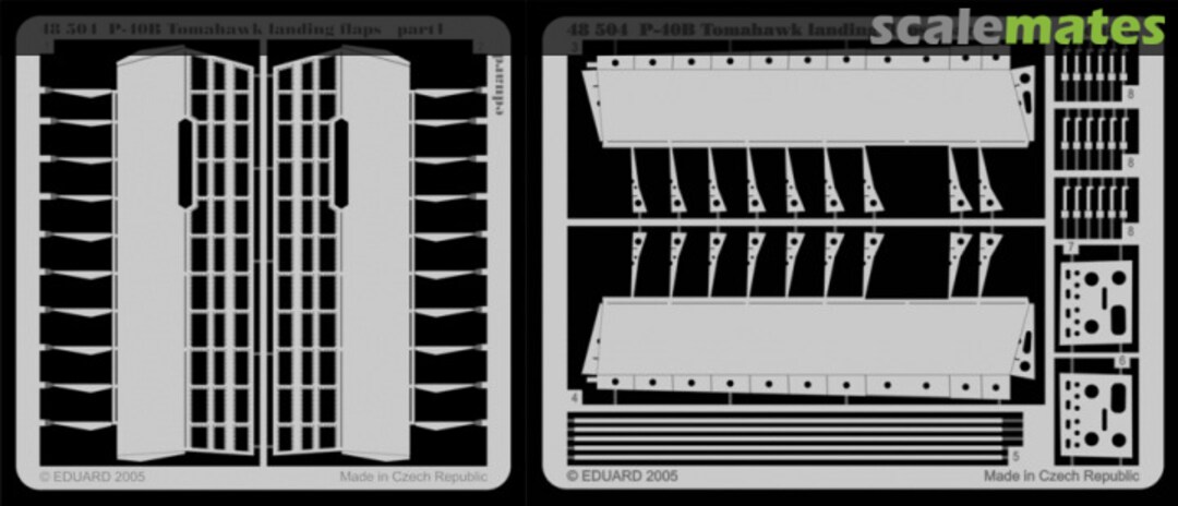 Boxart P-40B Landing Flaps 48504 Eduard