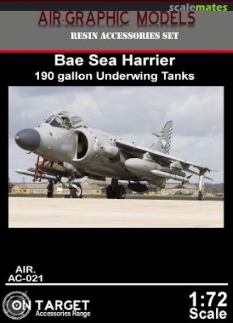 Boxart BAe Sea Harrier 190 gallon Underwing Tanks AIR.AC-021 Air-Graphic Models