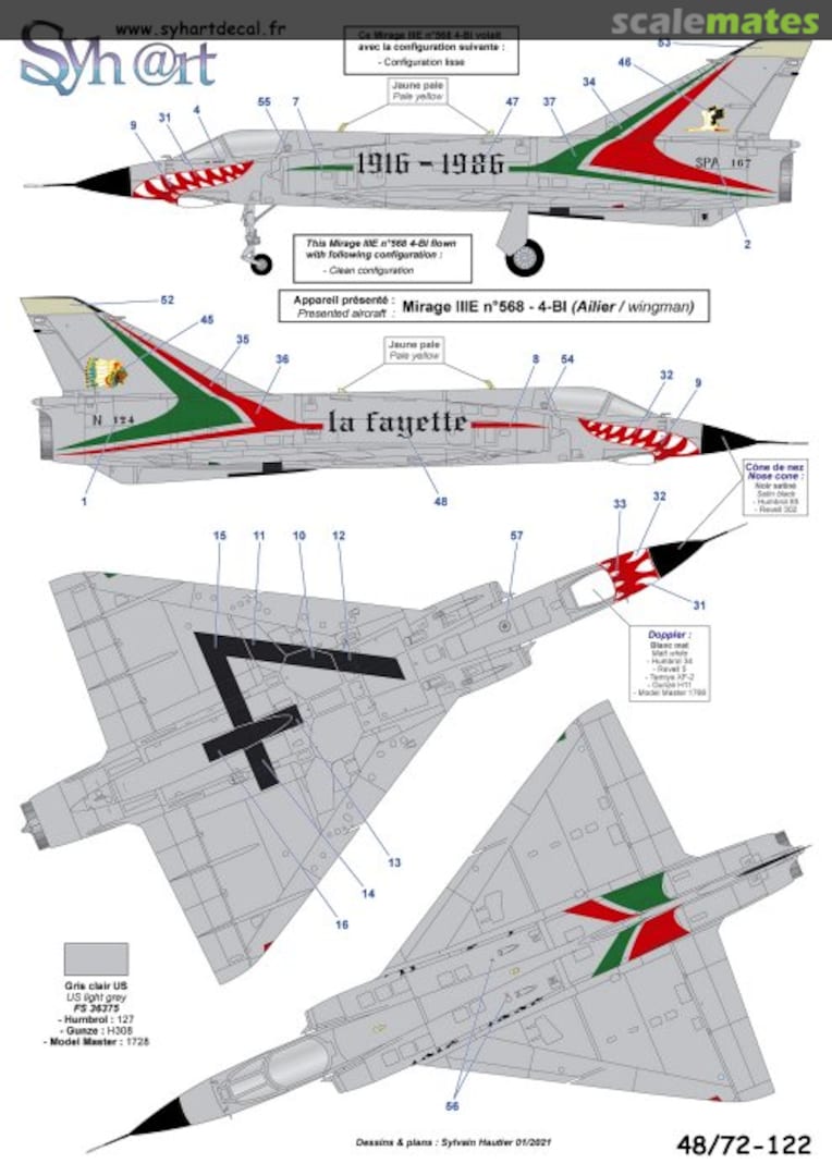 Boxart Mirage IIIE 72-122 Syhart