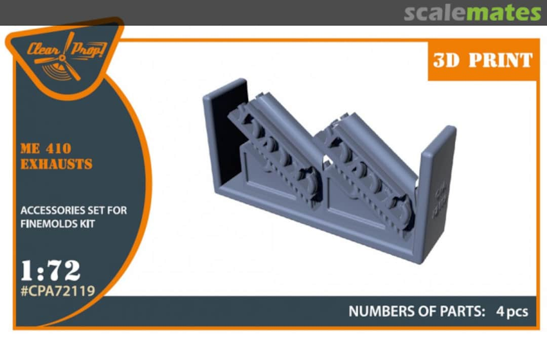 Boxart Me 410 Exhausts CPA72119 Clear Prop!