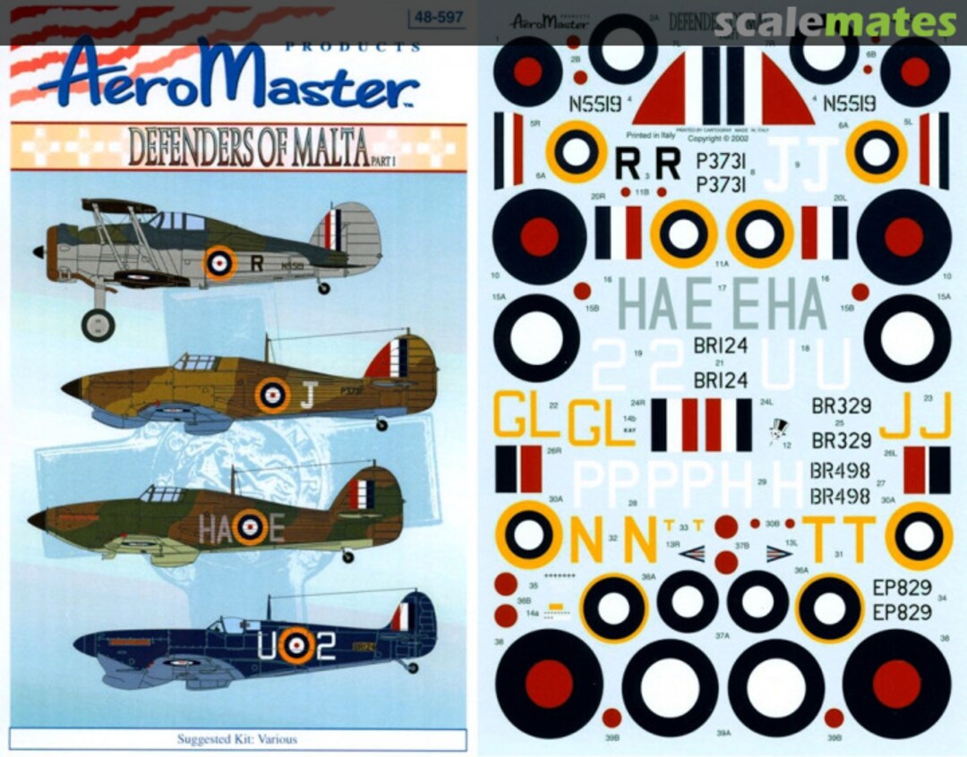 Boxart Defenders of Malta 48-597 AeroMaster