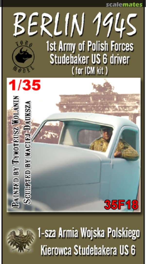 Boxart Berlin 1945 1st Army of Polish Forces Studebaker US6 Driver 35F18 ToRo Model