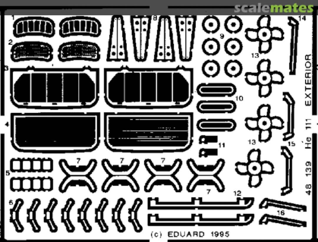 Boxart He 111H-3 Exterior 48139 Eduard