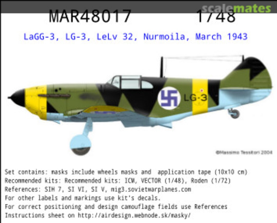 Boxart LaGG-3 LG-3 MAR48017 AIRDESIGN.SK