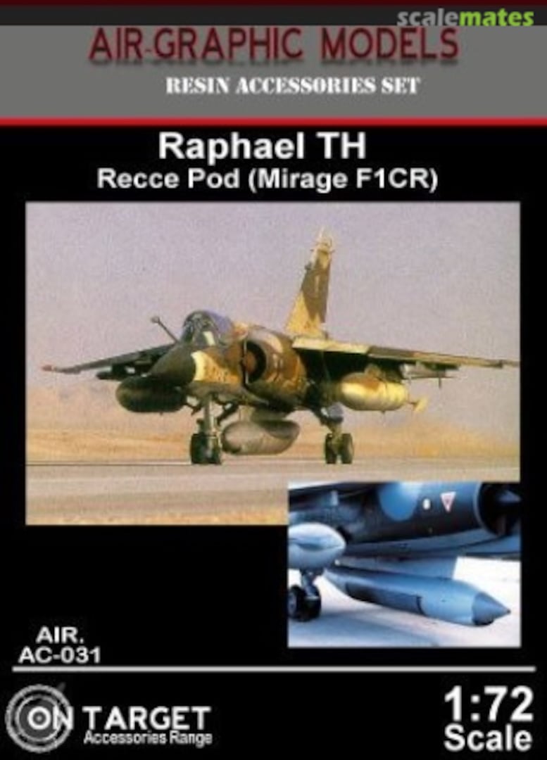 Boxart Raphael TH Recce Pod (Mirage F1CR) AIR.AC-031 Air-Graphic Models