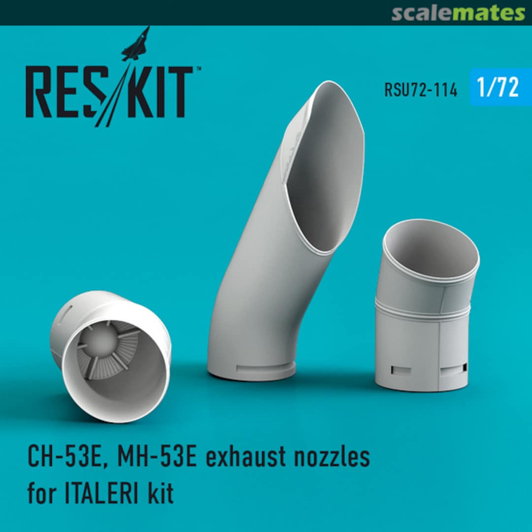 Boxart CH-53E/MH-53E - Exhaust Nozzles RSU72-0114 ResKit