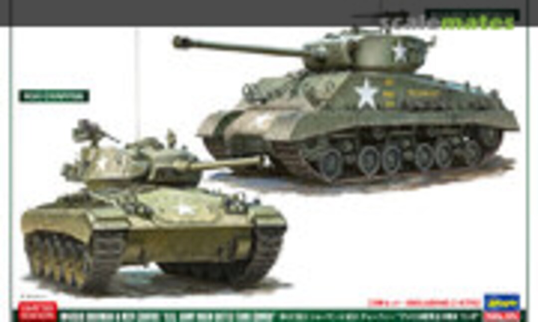 1:72 M4A3E8 Sherman &amp; M24 Chaffee &quot;US Army Main Battle Tank Combo&quot; (Hasegawa 30068)