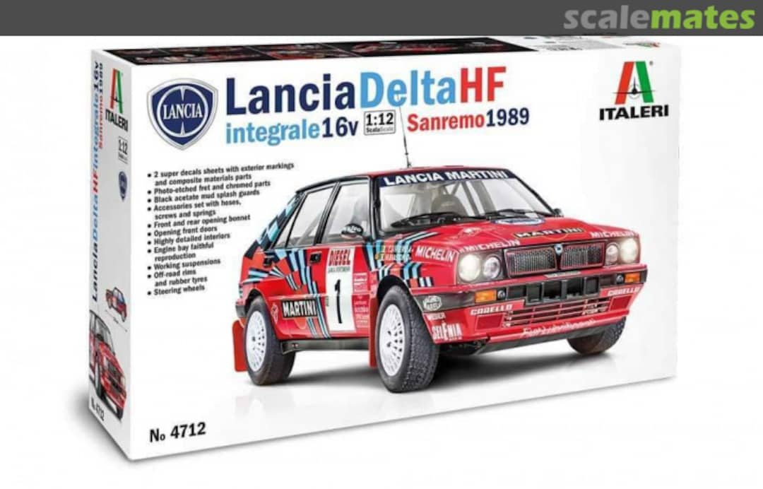 Boxart Lancia Delta HF Integrale Sanremo 1989 4712 Italeri