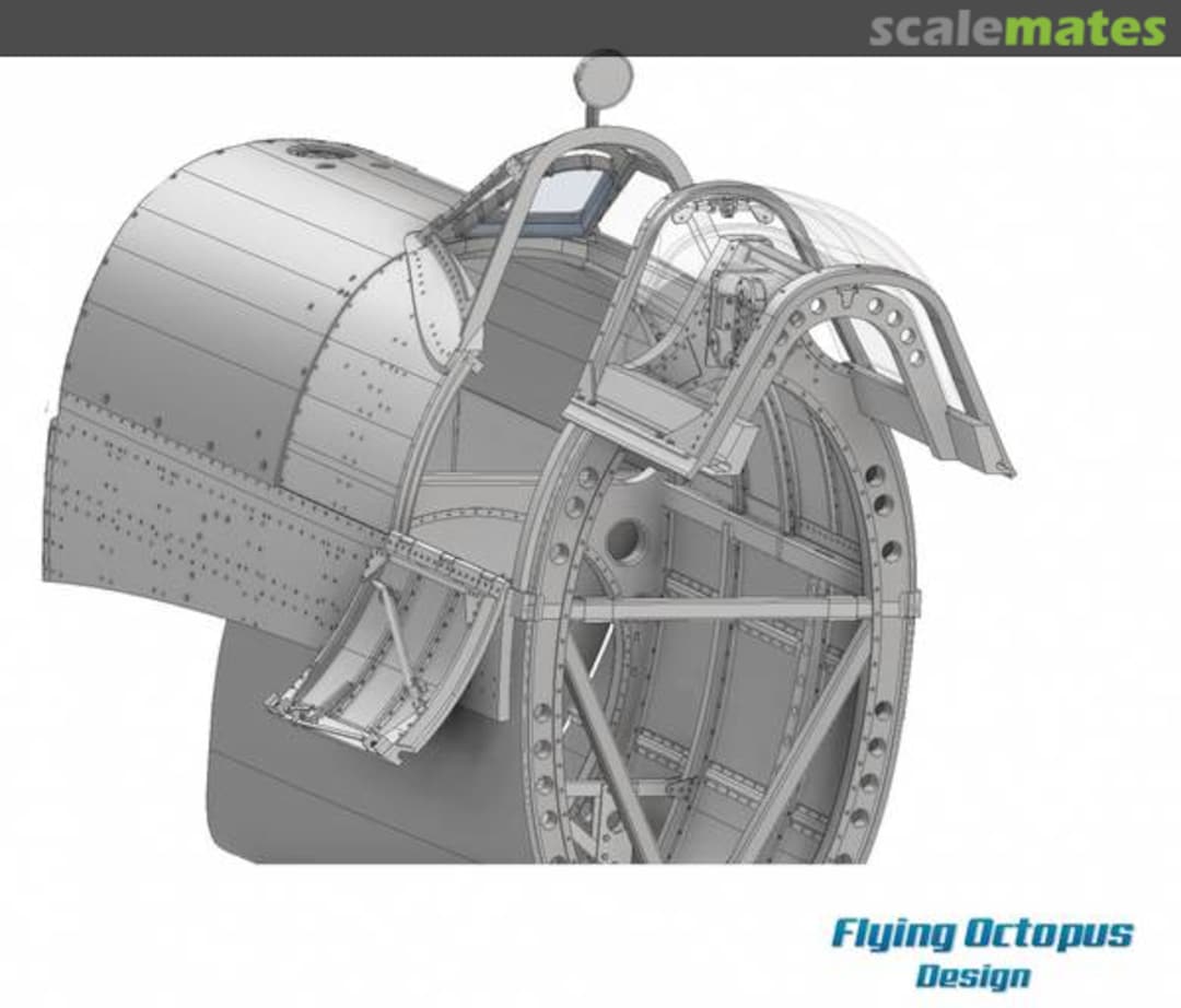 Boxart Spitfire Highback Cockpit Section (Late) BUC24-004 Buchon Scale Models