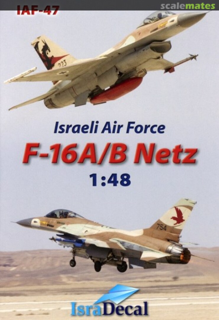 Boxart Israeli Air Force F-16A/B Netz IAF-47 IsraDecal Studio