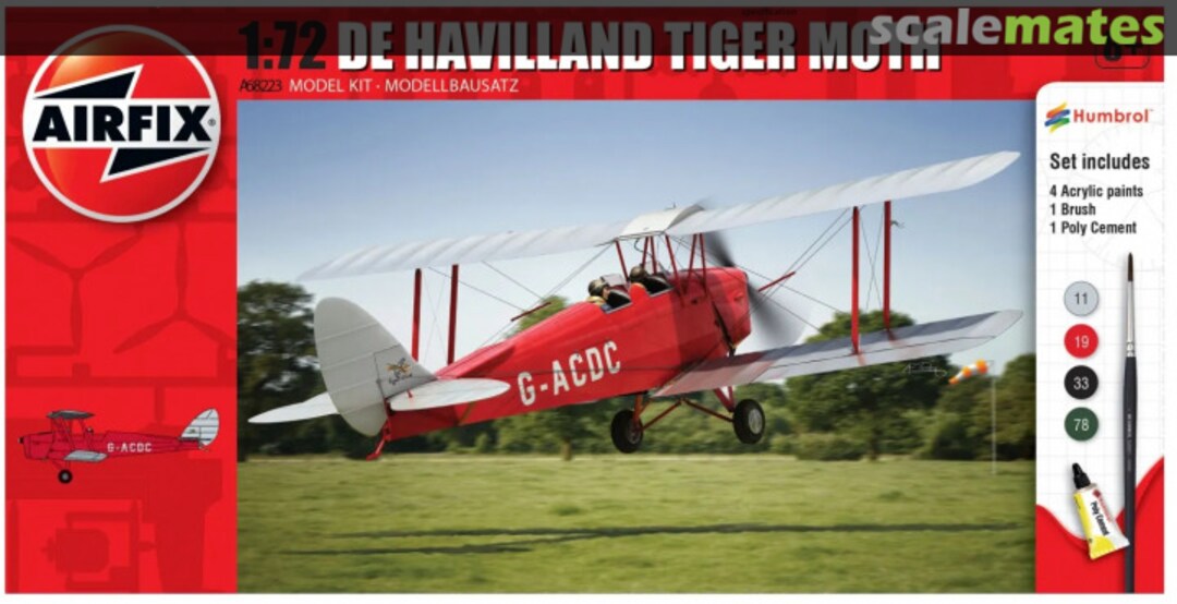 Boxart De Havilland Tiger Moth A68223 Airfix