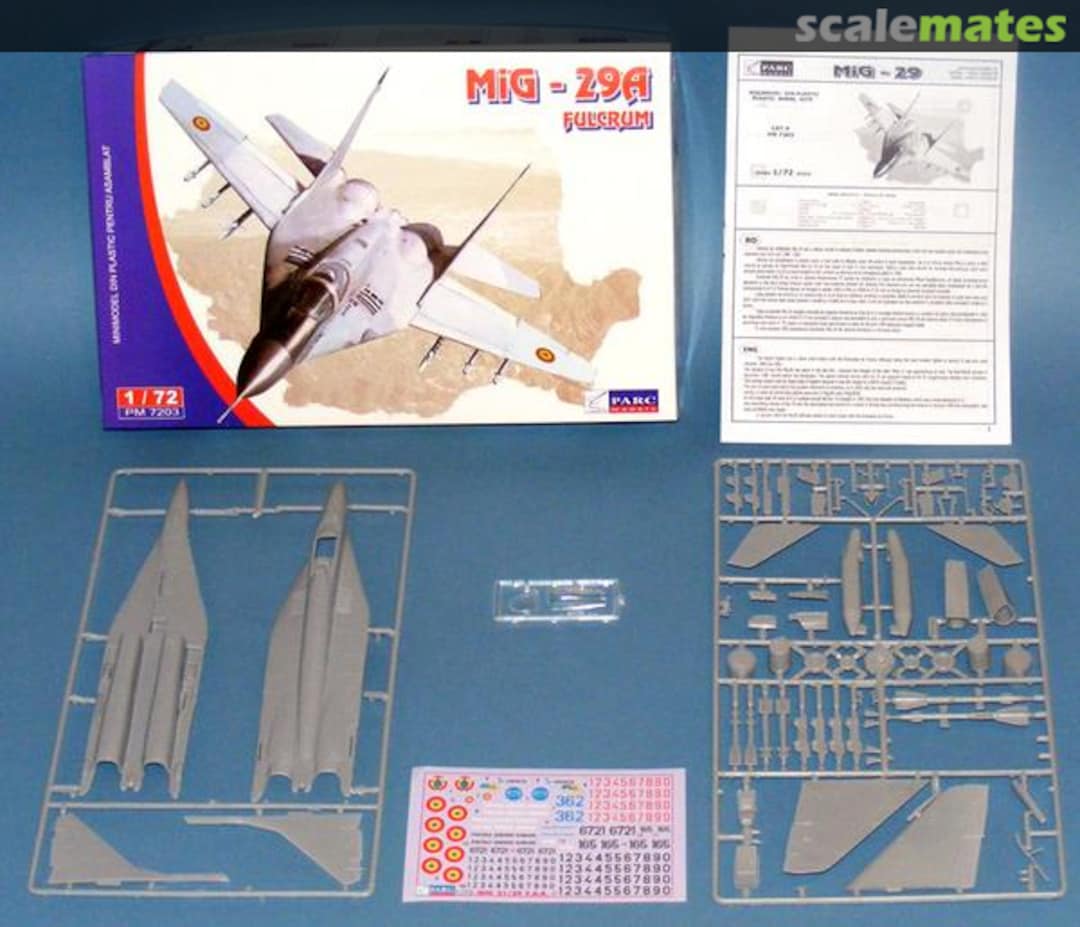 Contents MiG-29A Fulcrum PM 7203 Parc Models