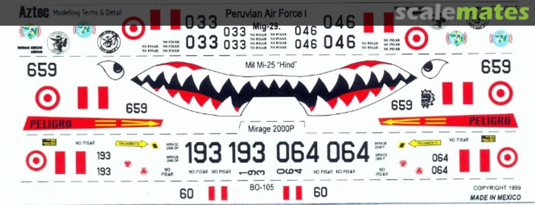 Boxart Peruvian Air Force #1 72-005 Aztec Models